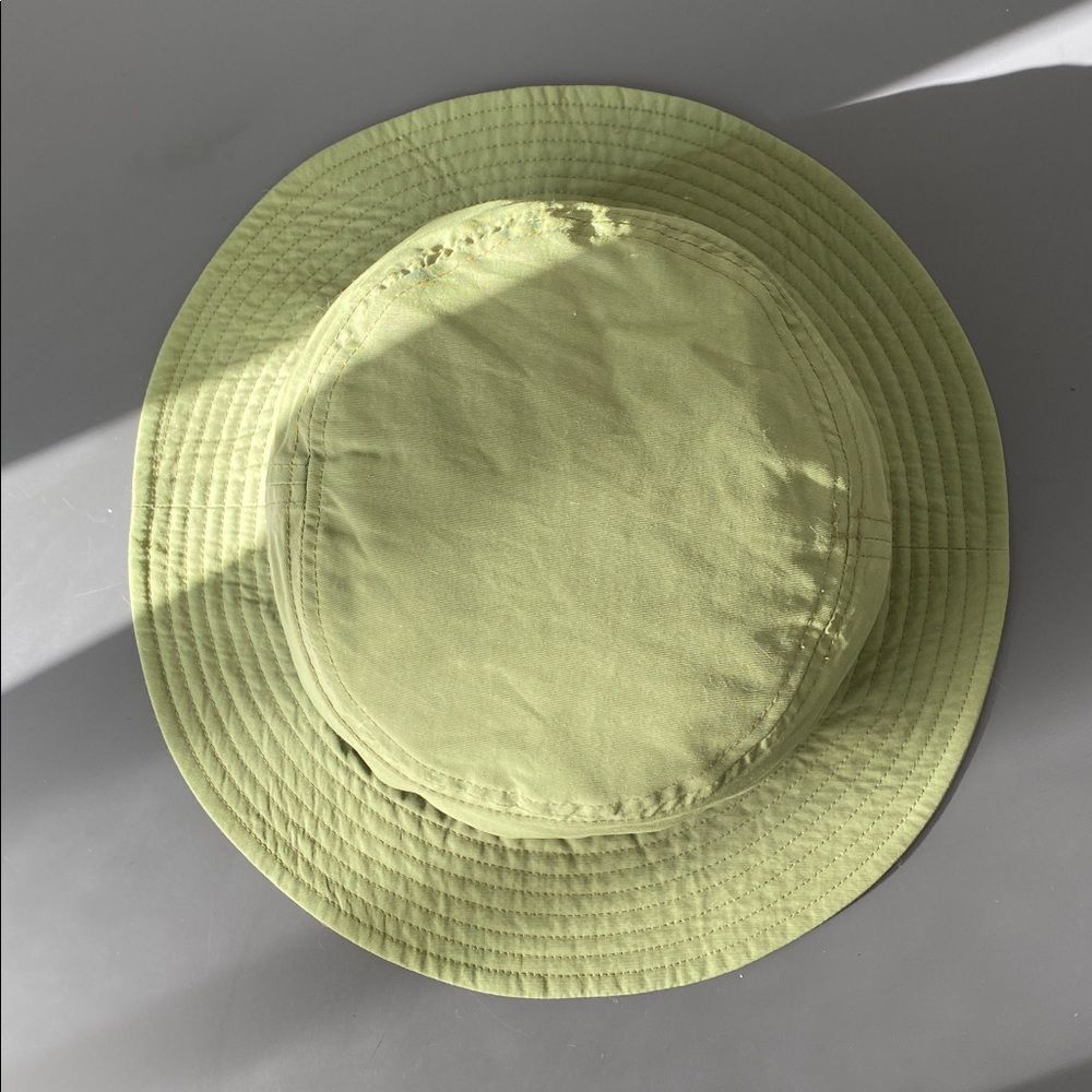 Patagonia Olive Green Bucket Hat with Striped Band - Picture 4 of 7